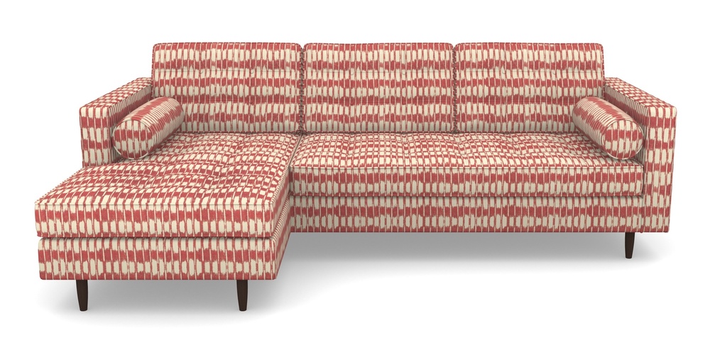 Product photograph of Marylebone Lhf Chaise In V A Brompton Collection - Ikat - Chilli from Sofas and Stuff Limited