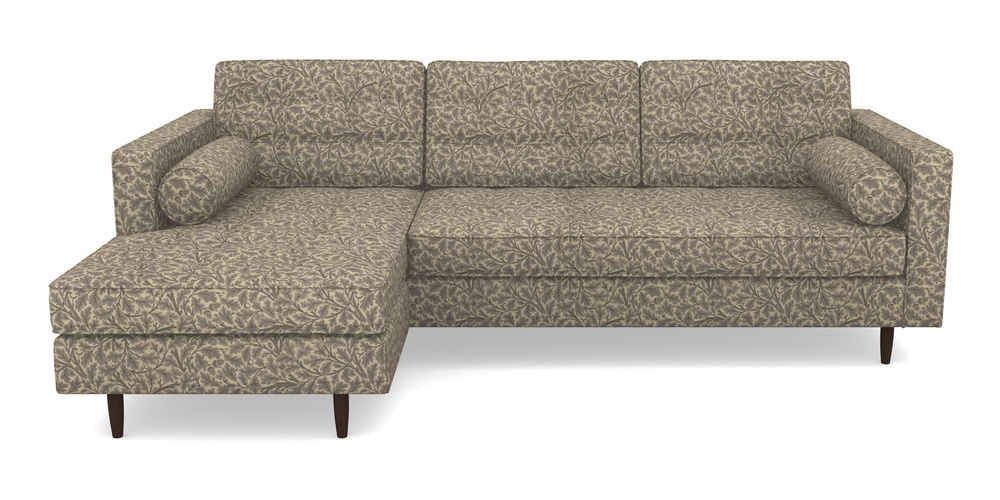 Product photograph of Marylebone Lhf Chaise In V A Drawn From Nature Collection - Oak Tree - Grey from Sofas and Stuff Limited