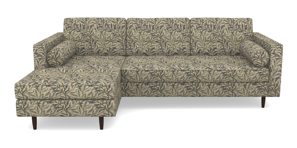 Product photograph of Marylebone Lhf Chaise In V A Drawn From Nature - Willow Bough Large - Duck Egg from Sofas and Stuff Limited