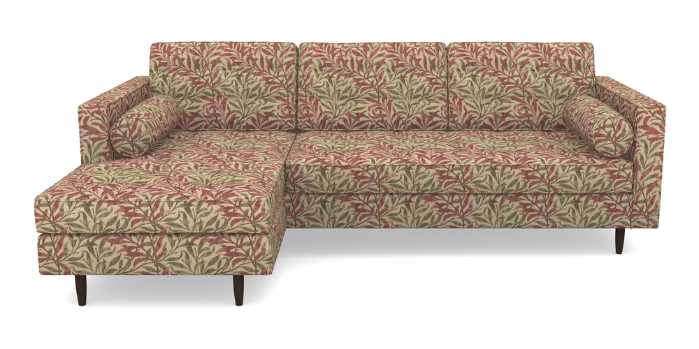 Product photograph of Marylebone Lhf Chaise In V A Drawn From Nature - Willow Bough Large - Red from Sofas and Stuff Limited