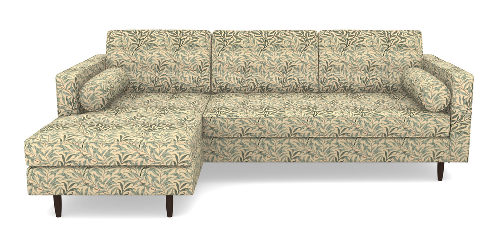 Product photograph of Marylebone Lhf Chaise In William Morris Collection - Willow Boughs - Cream Pale Green from Sofas and Stuff Limited