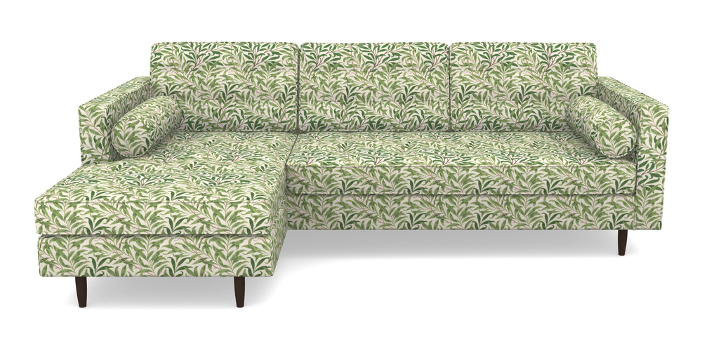 Product photograph of Marylebone Lhf Chaise In William Morris Collection - Willow Boughs - Leaf Green from Sofas and Stuff Limited