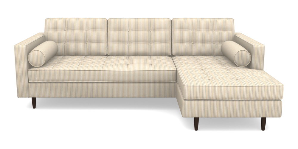 Product photograph of Marylebone Rhf Chaise In Cloth 22 - Racing Stripes Ayr - Dove from Sofas and Stuff Limited