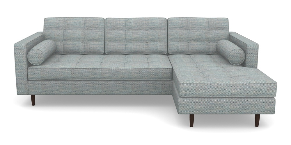 Product photograph of Marylebone Rhf Chaise In Basket Weave - Blue from Sofas and Stuff Limited