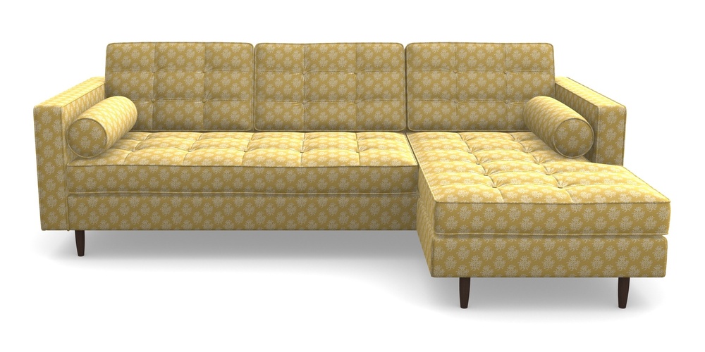 Product photograph of Marylebone Rhf Chaise In Cloth 21 - Coral 1 - Canary from Sofas and Stuff Limited