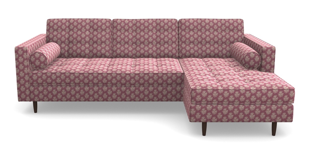 Product photograph of Marylebone Rhf Chaise In Cloth 21 - Coral 1 - Cassis from Sofas and Stuff Limited