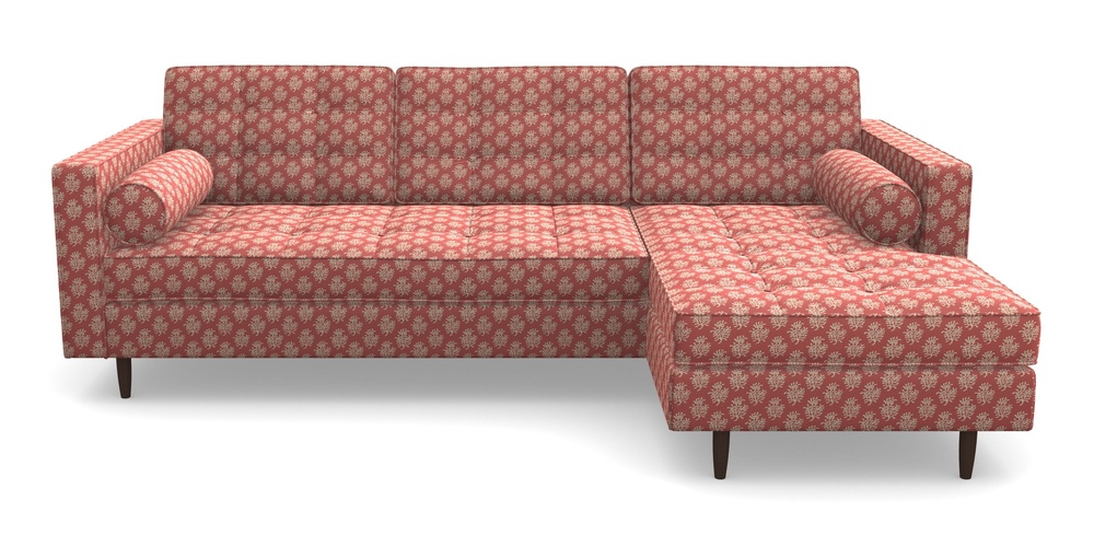 Product photograph of Marylebone Rhf Chaise In Cloth 21 - Coral 1 - Ginger Snap from Sofas and Stuff Limited