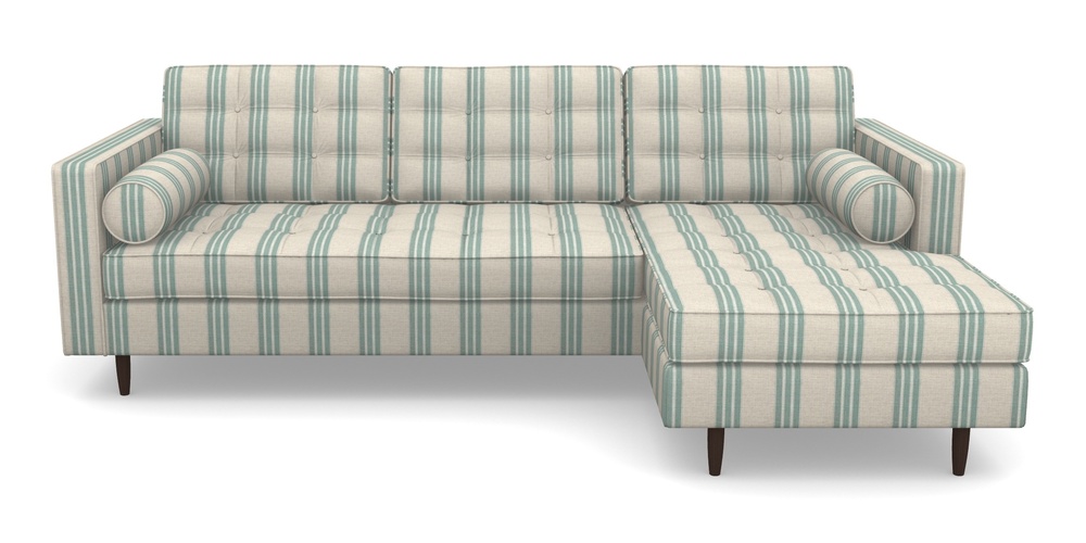 Product photograph of Marylebone Rhf Chaise In Cloth 18 Stripes - Bengal - Basil from Sofas and Stuff Limited