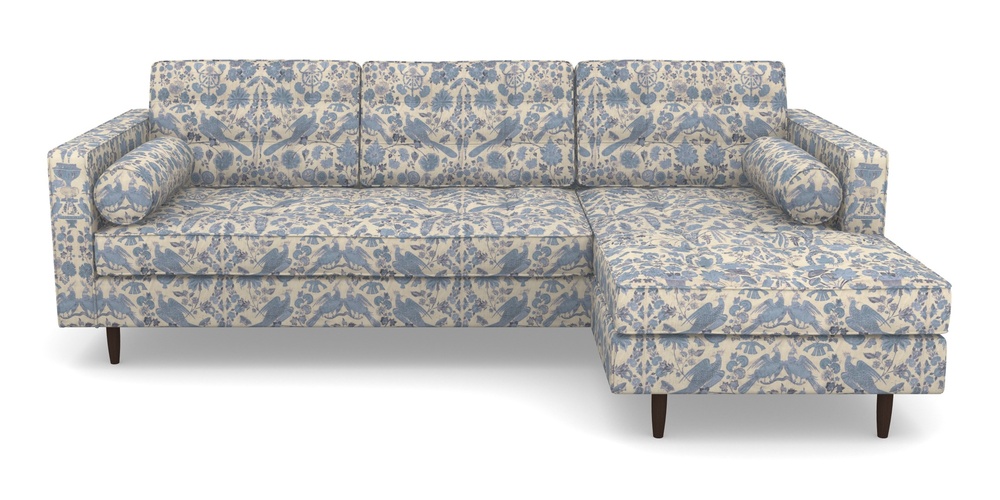 Product photograph of Marylebone Rhf Chaise In V A Brompton Collection - Coromandel - Morning Blue from Sofas and Stuff Limited