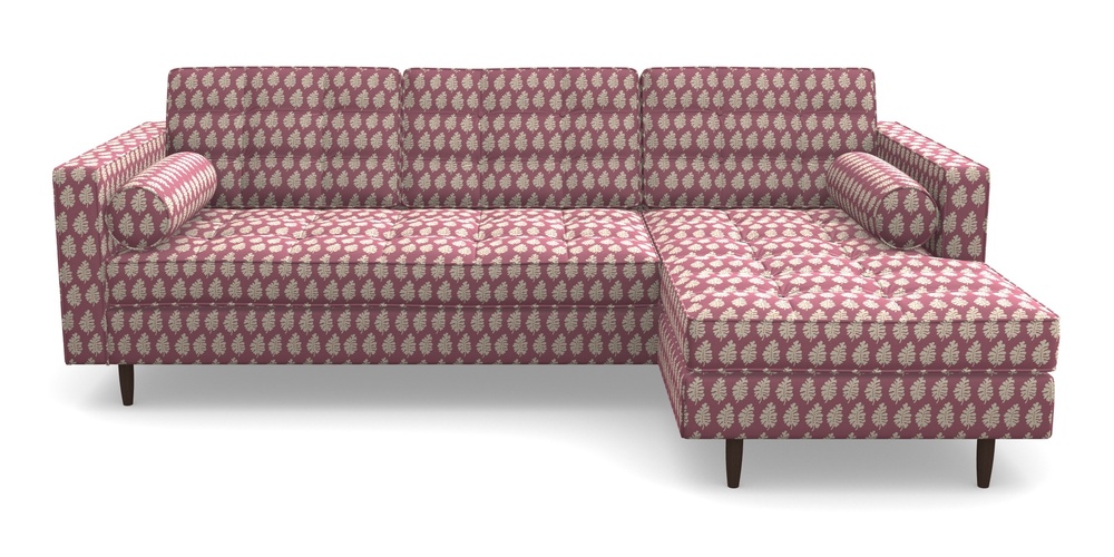 Product photograph of Marylebone Rhf Chaise In Cloth 21 - Oak Leaf - Cassis from Sofas and Stuff Limited