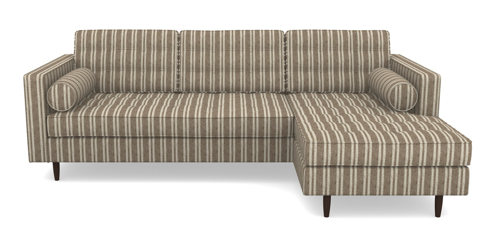 Product photograph of Marylebone Rhf Chaise In Cloth 22 - Barcode - Peat from Sofas and Stuff Limited