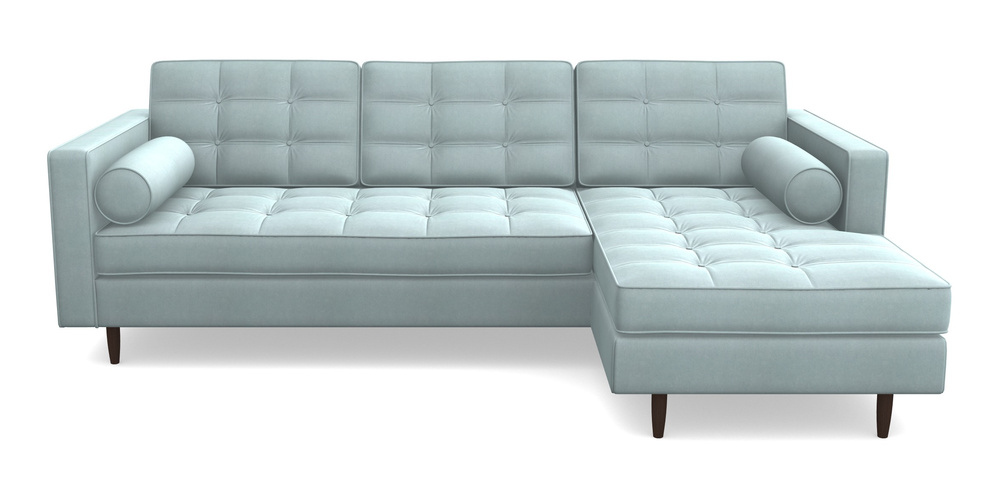 Product photograph of Marylebone Rhf Chaise In Clever Tough And Eco Velvet - Mineral from Sofas and Stuff Limited