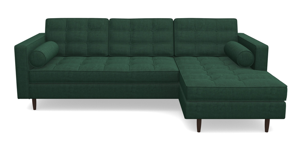 Product photograph of Marylebone Rhf Chaise In Clever Tough And Eco Velvet - Pine from Sofas and Stuff Limited