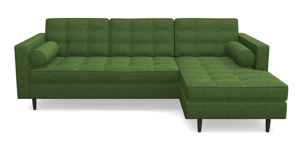 Product photograph of Marylebone Rhf Chaise In Clever Tough And Eco Velvet - Shamrock from Sofas and Stuff Limited