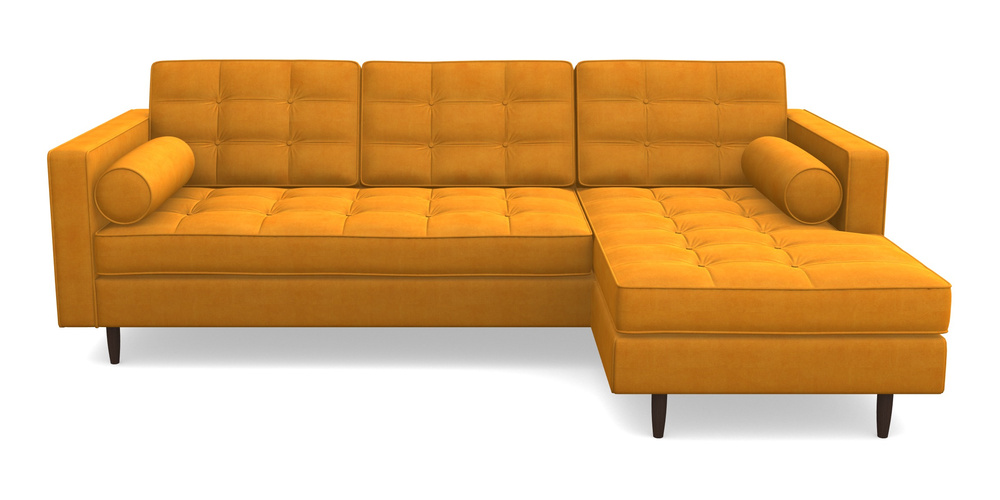 Product photograph of Marylebone Rhf Chaise In Clever Tough And Eco Velvet - Spice from Sofas and Stuff Limited