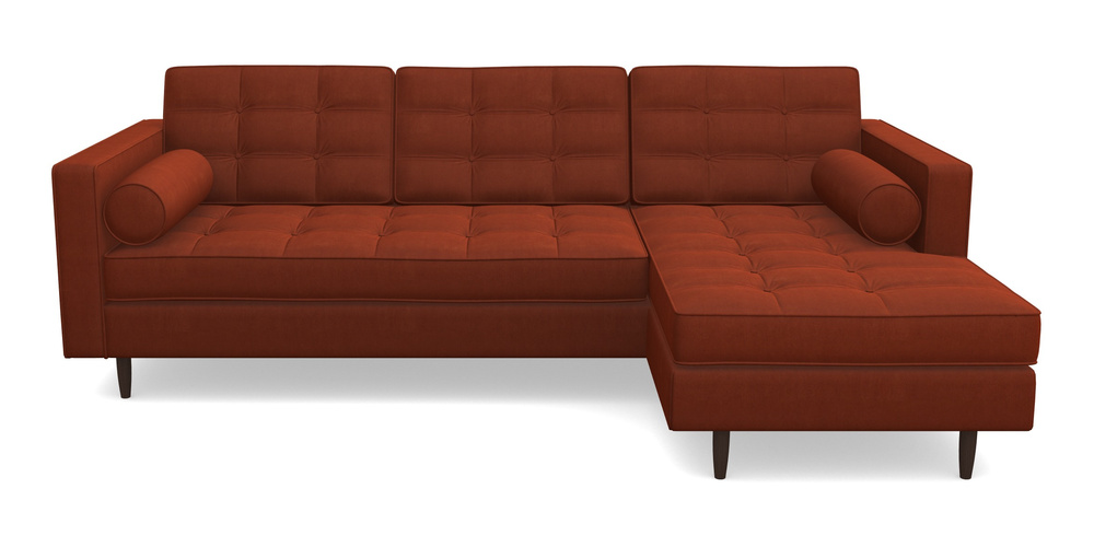 Product photograph of Marylebone Rhf Chaise In Clever Tough And Eco Velvet - Tawny from Sofas and Stuff Limited