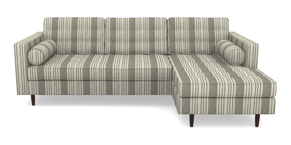 Product photograph of Marylebone Rhf Chaise In Cloth 22 - Bayadere - Seal from Sofas and Stuff Limited