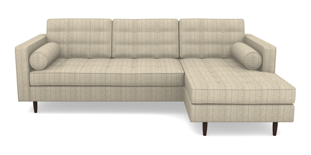 Product photograph of Marylebone Rhf Chaise In Cloth 20 - Design 1 - Natural Herringbone from Sofas and Stuff Limited