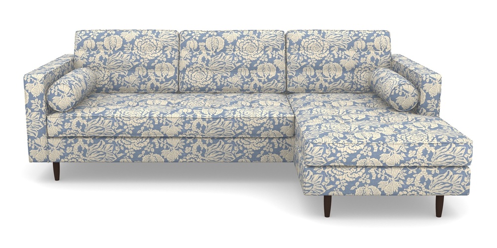 Product photograph of Marylebone Rhf Chaise In V A Brompton Collection - Flowering Kale - Morning Blue from Sofas and Stuff Limited