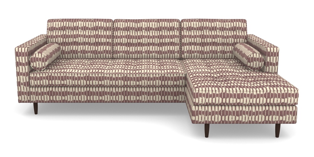 Product photograph of Marylebone Rhf Chaise In V A Brompton Collection - Ikat - Cacao from Sofas and Stuff Limited