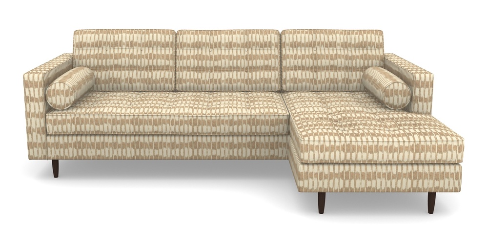 Product photograph of Marylebone Rhf Chaise In V A Brompton Collection - Ikat - Assam Tea from Sofas and Stuff Limited