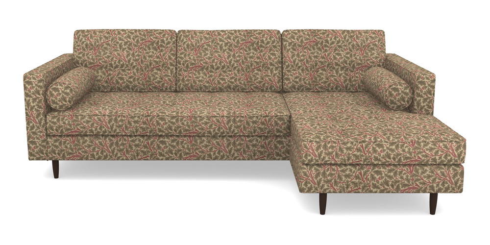 Product photograph of Marylebone Rhf Chaise In V A Drawn From Nature Collection - Oak Tree - Red from Sofas and Stuff Limited