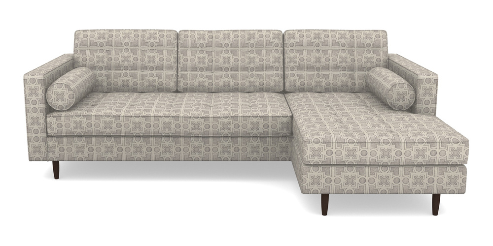 Product photograph of Marylebone Rhf Chaise In Rhs Collection - Small Knot Garden Cotton Weave - Grey from Sofas and Stuff Limited