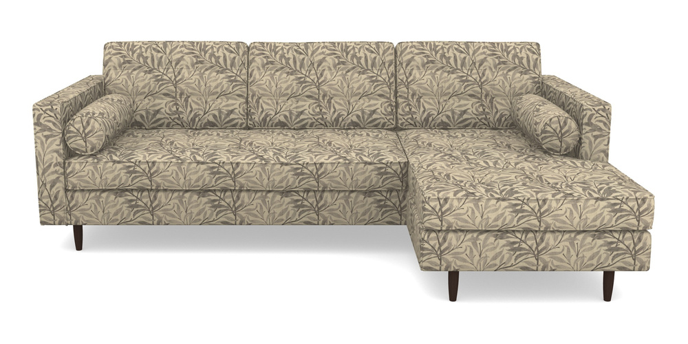 Product photograph of Marylebone Rhf Chaise In V A Drawn From Nature - Willow Bough Large - Grey from Sofas and Stuff Limited