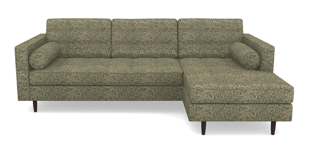 Product photograph of Marylebone Rhf Chaise In V A Drawn From Nature Collection - Willow - Dark Green from Sofas and Stuff Limited