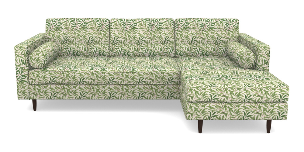 Product photograph of Marylebone Rhf Chaise In William Morris Collection - Willow Boughs - Leaf Green from Sofas and Stuff Limited