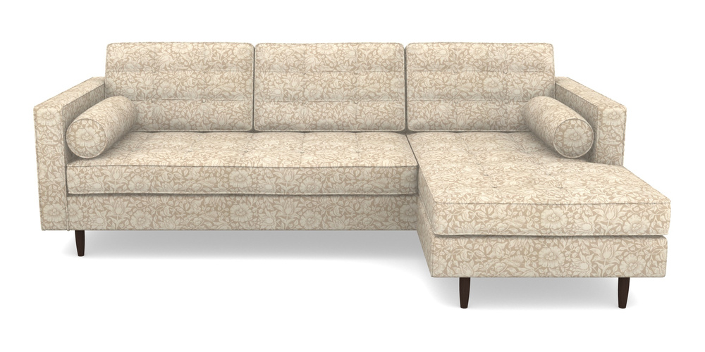 Product photograph of Marylebone Rhf Chaise In William Morris Collection - Mallow - Linen from Sofas and Stuff Limited