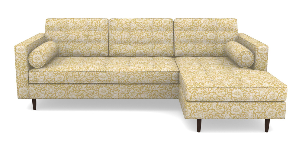 Product photograph of Marylebone Rhf Chaise In William Morris Collection - Mallow - Weld from Sofas and Stuff Limited