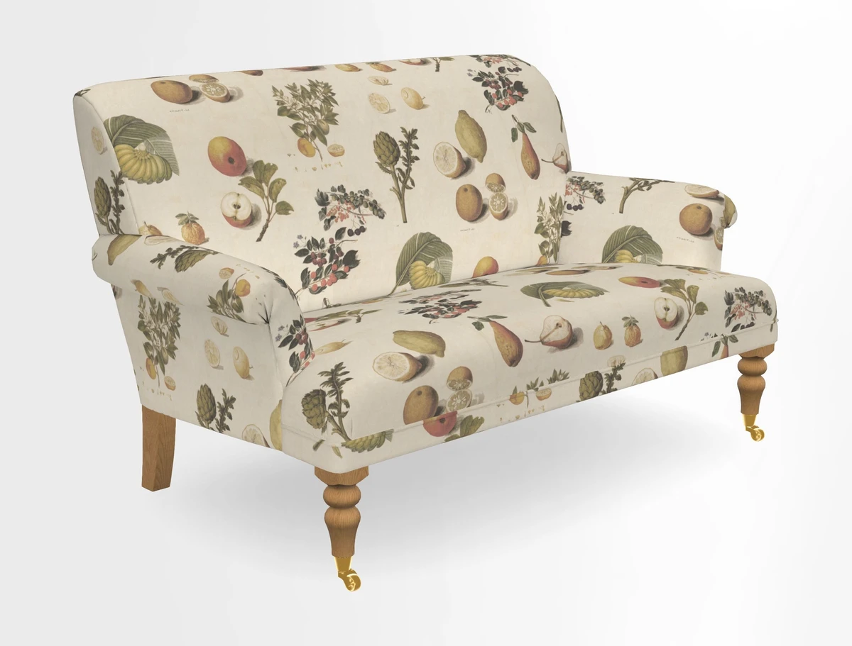 Midhurst 2 Seater Sofa in V&A Collection Botanical Collage All Over