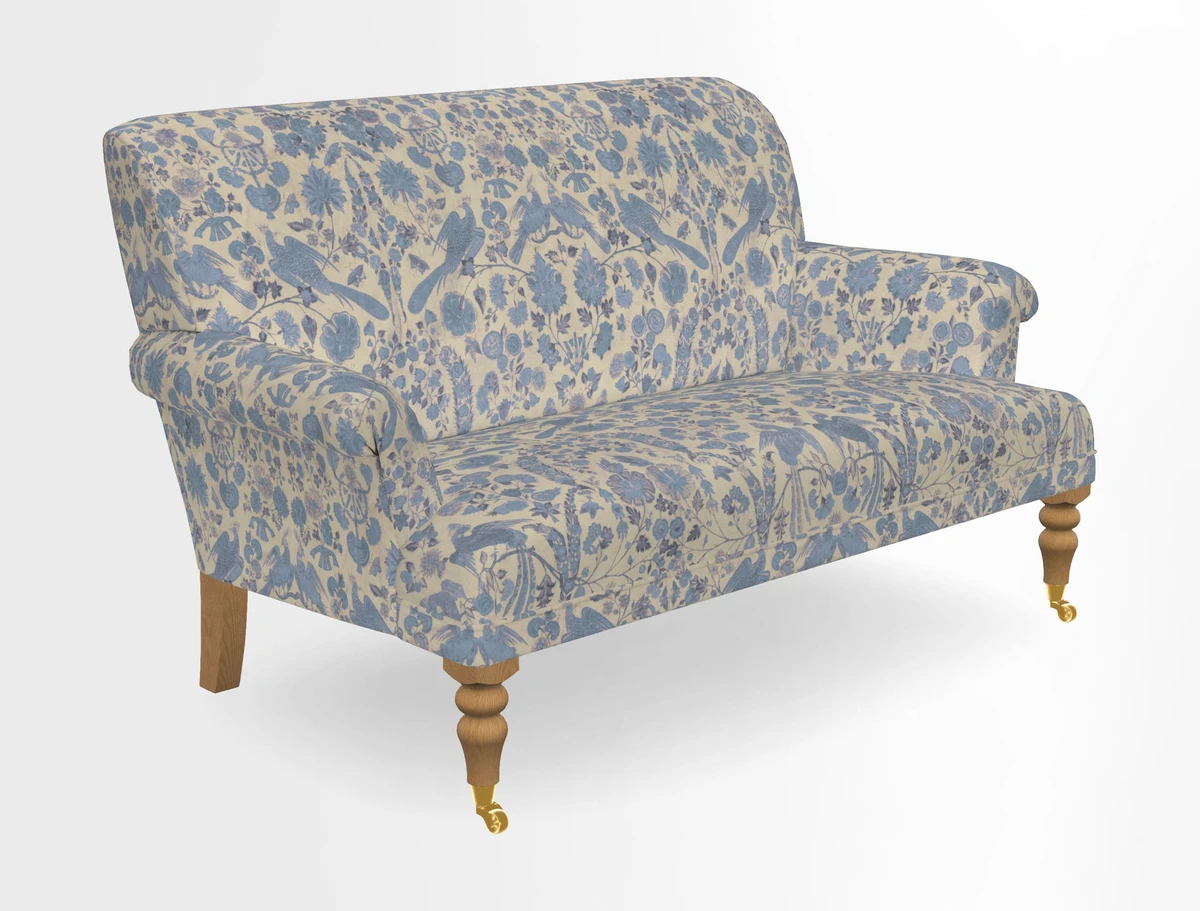 Midhurst 2 Seater Sofa in V&A Collection Botanical Collage All Over