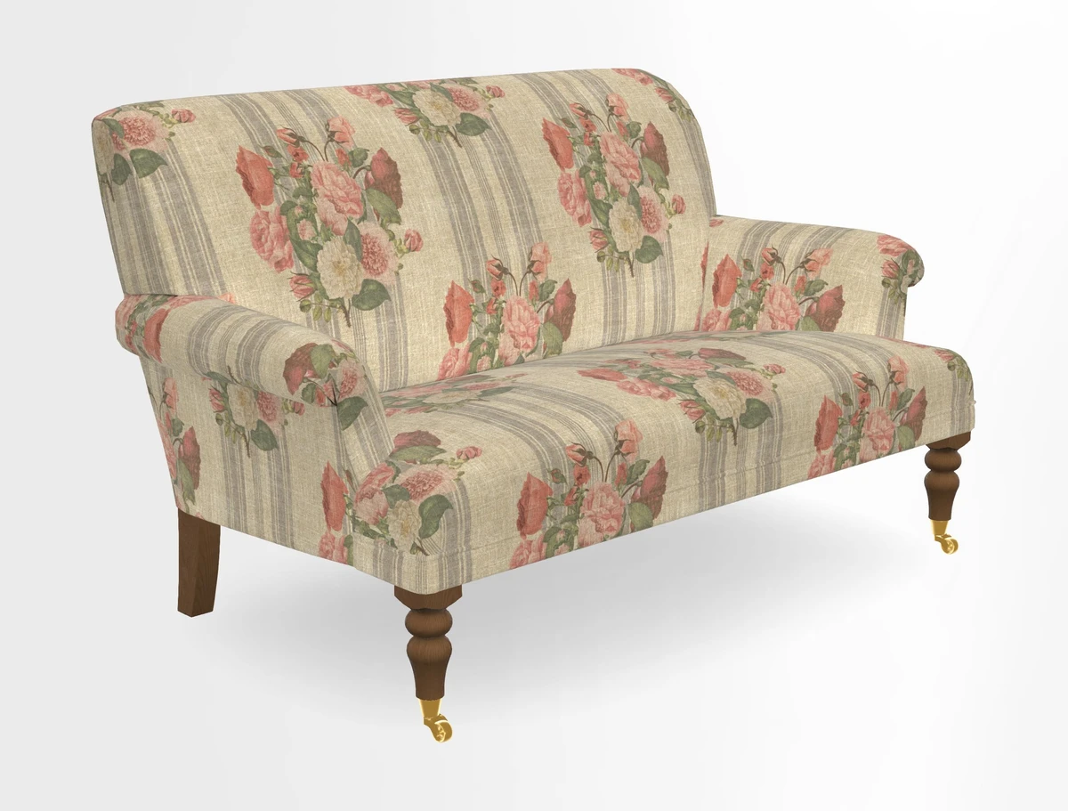 Midhurst 2 Seater Sofa in V&A Collection Botanical Collage All Over