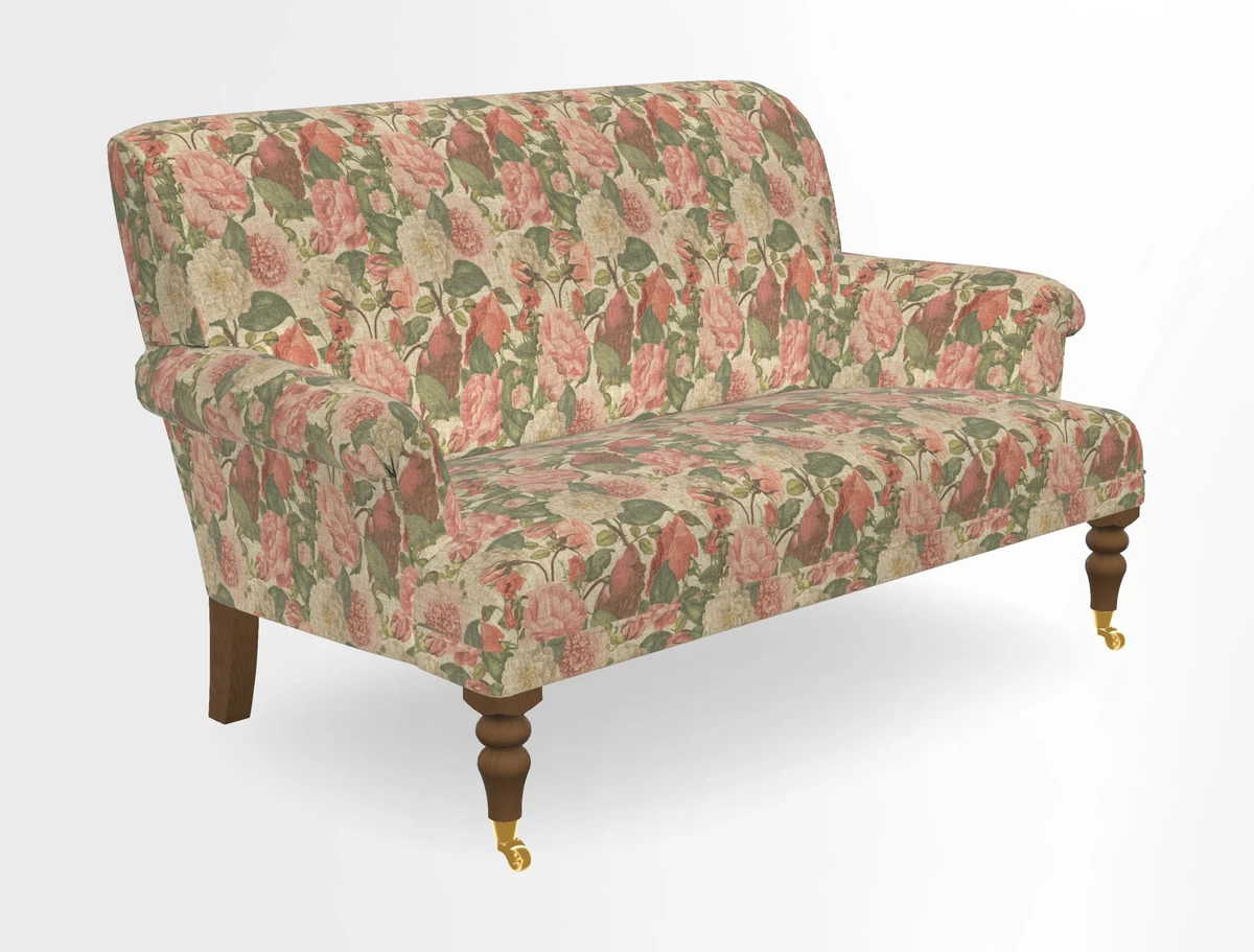 Midhurst 2 Seater Sofa in V&A Collection Botanical Collage All Over