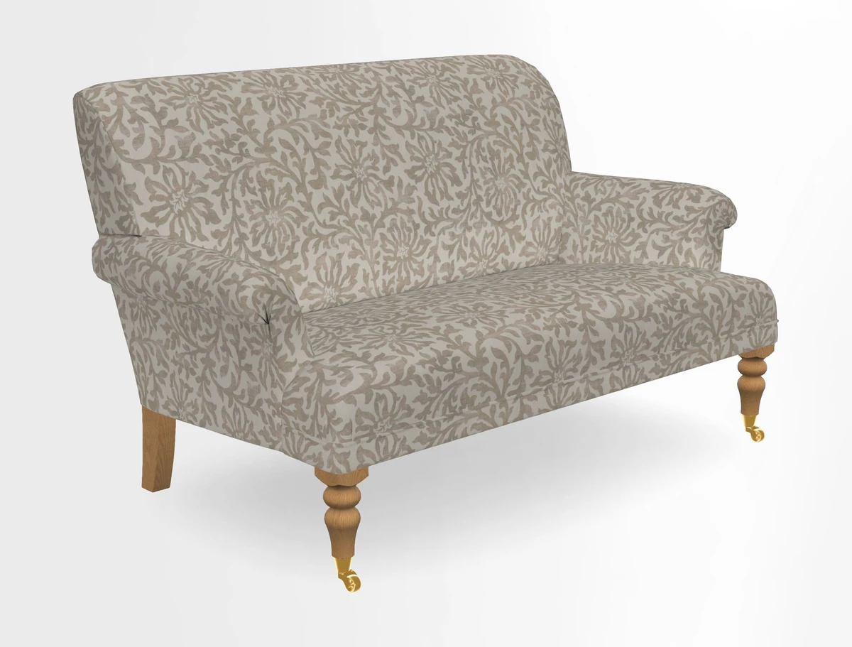 Midhurst 2 Seater Sofa in V&A Collection Botanical Collage All Over