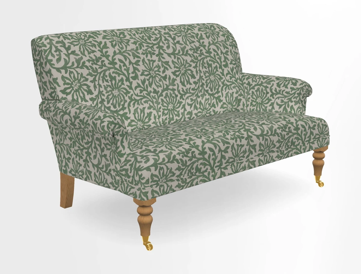 Midhurst 2 Seater Sofa in V&A Collection Botanical Collage All Over