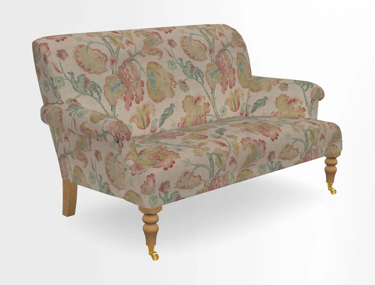 Midhurst 2 Seater Sofa in V&A Collection Botanical Collage All Over