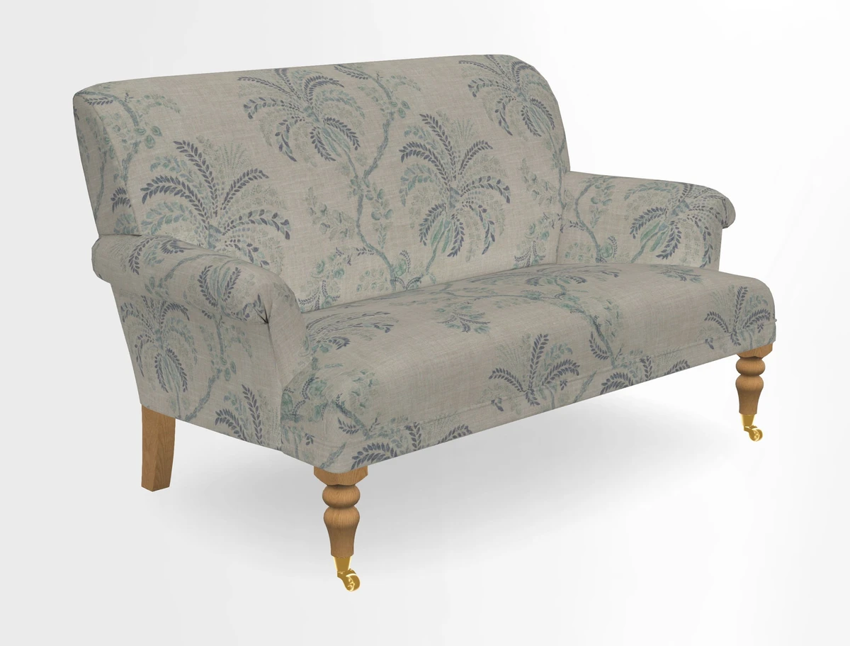 Midhurst 2 Seater Sofa in V&A Collection Botanical Collage All Over