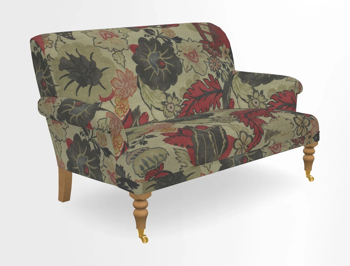 Midhurst 2 Seater Sofa in V&A Collection Botanical Collage All Over