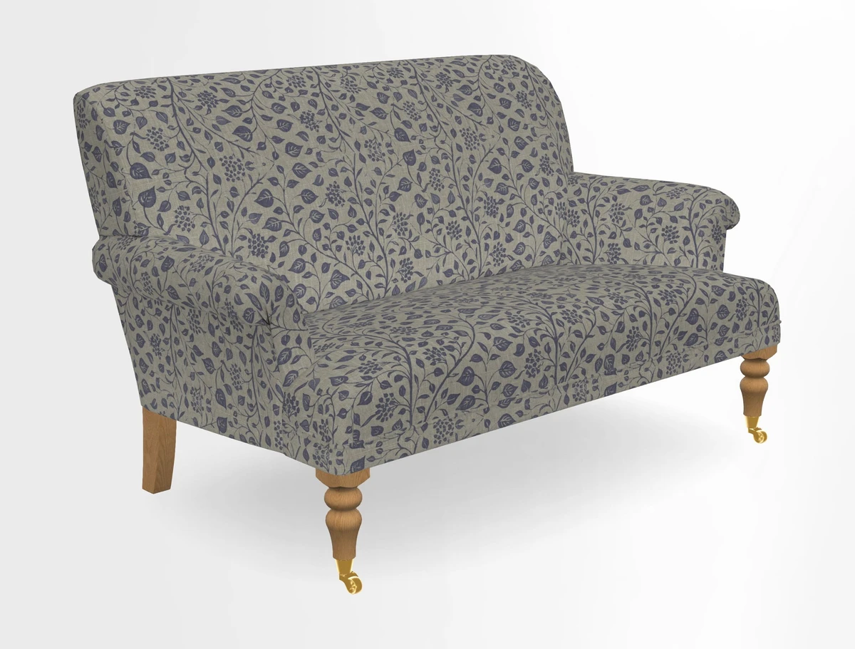 Midhurst 2 Seater Sofa in V&A Collection Botanical Collage All Over