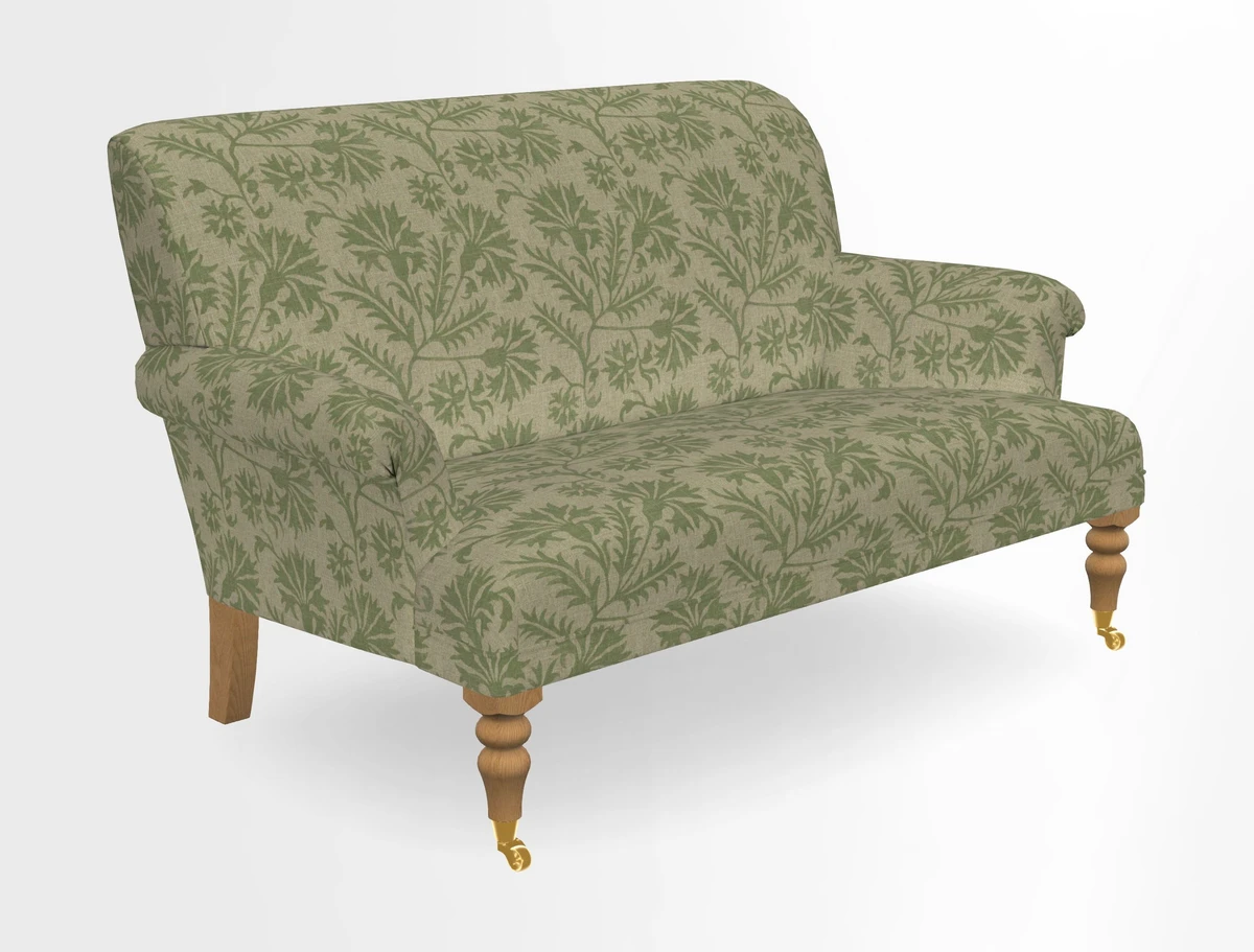 Midhurst 2 Seater Sofa in V&A Collection Botanical Collage All Over