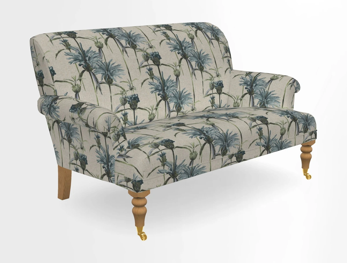 Midhurst 2 Seater Sofa in V&A Collection Botanical Collage All Over