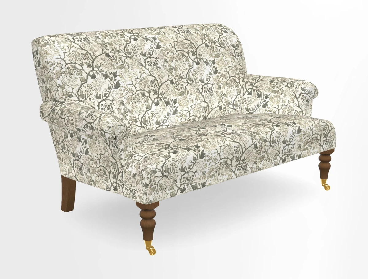 Midhurst 2 Seater Sofa in V&A Collection Botanical Collage All Over
