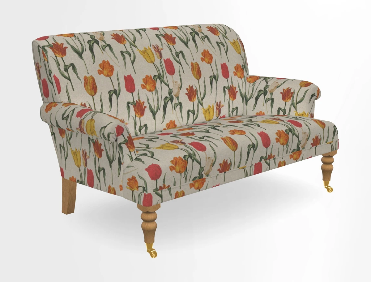 Midhurst 2 Seater Sofa in V&A Collection Botanical Collage All Over