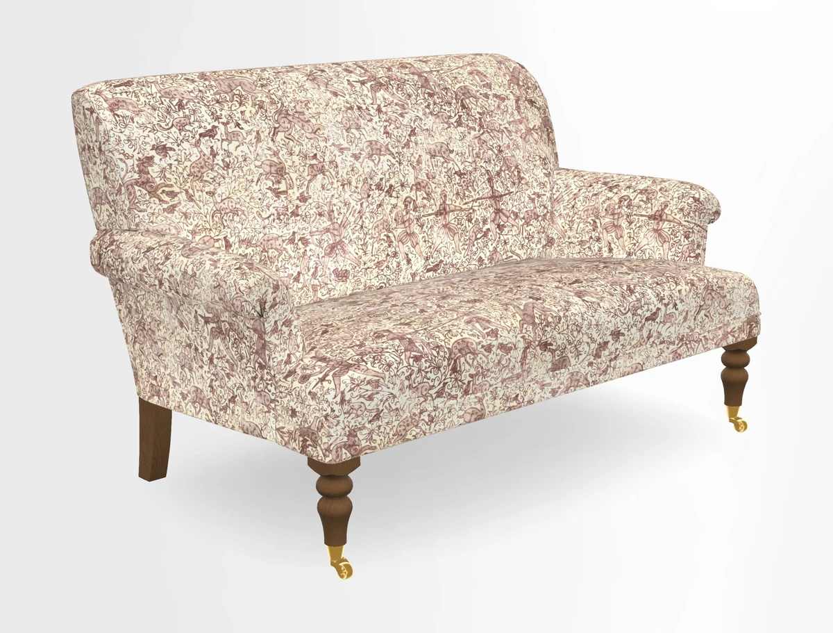 Midhurst 2 Seater Sofa in V&A Collection Botanical Collage All Over