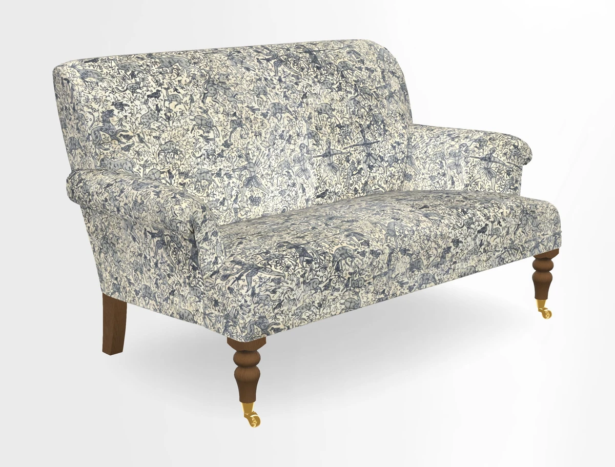 Midhurst 2 Seater Sofa in V&A Collection Botanical Collage All Over