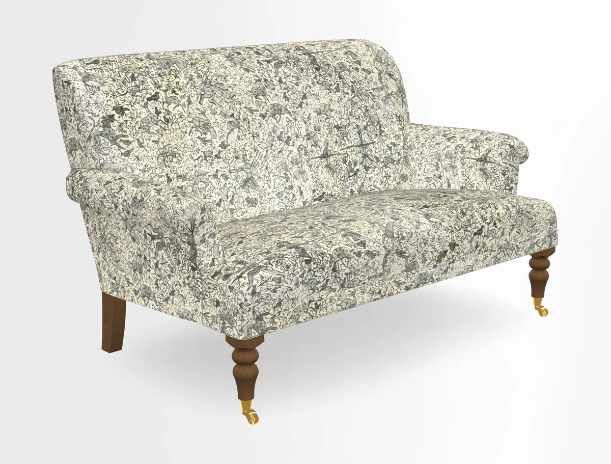 Midhurst 2 Seater Sofa in V&A Collection Botanical Collage All Over