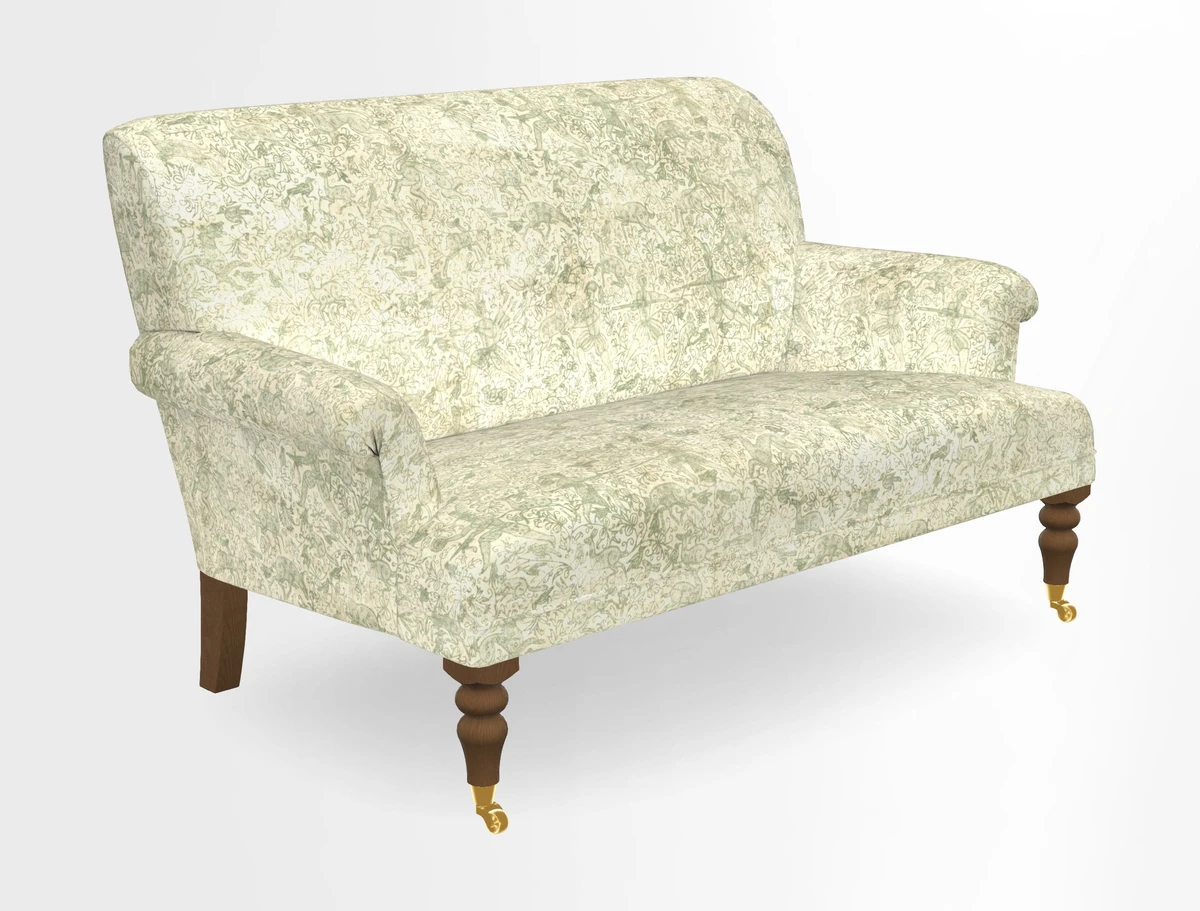 Midhurst 2 Seater Sofa in V&A Collection Botanical Collage All Over